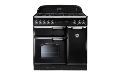 Rangemaster Classic 90cm Dual Fuel Range Cooker - Black.